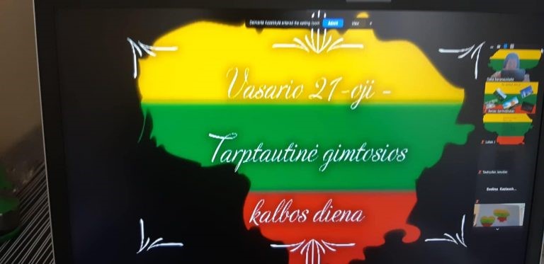 Ugdomosios veiklos, skirtos paminėti Tarptautinę gimtosios kalbos dieną
