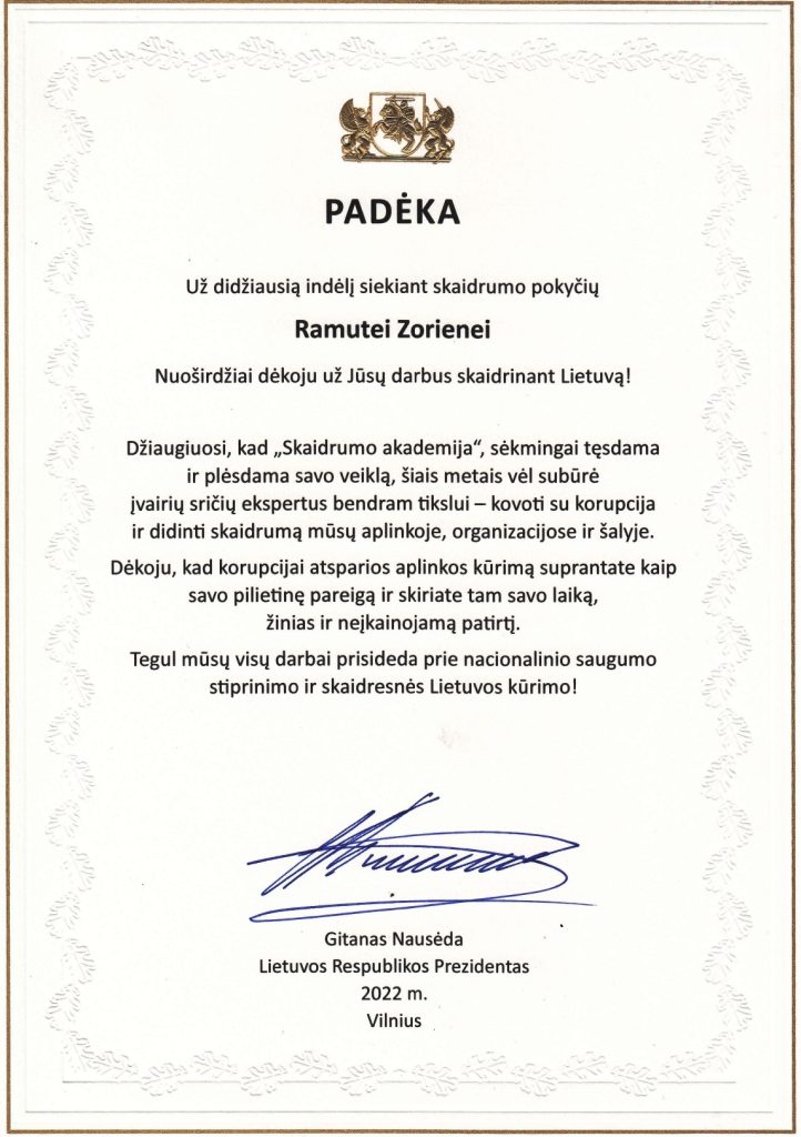 Padėka